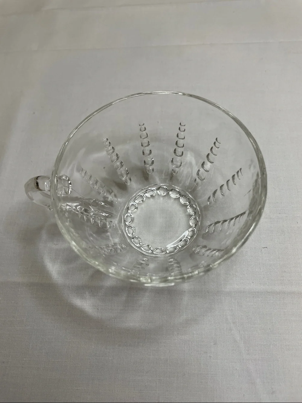 VINTAGE FEDERAL GLASS Columbia Pattern Cup